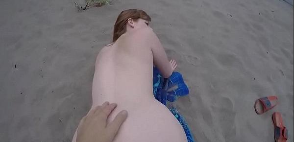  Redhead Pawg First Date Beach Fuck